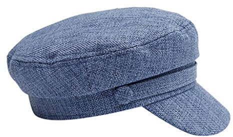 Casquette de baseball plate pour homme et femme - Hiver solide - Béret basque - Bonnet de peintre coréen - Jeunes basques - Casquette à visière - Voile, bleu, taille unique