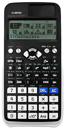 552 Functions FX-991EX Scientific Calculator,Advanced Scientific Calculator with 10+2 Screen Displays,Solar and Battery for School,Office,Business,Home(Black)