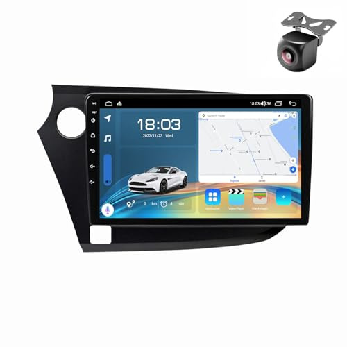 Android 15 Autoradio per Honda Insight 2 2009 2010 2011 2012 2013 2014 Tablet Pollici 9 Schermo MP5 Lettore Multimediale Receiver GPS Navigazione con RDS FM Carplay Android Auto (Y5 8Core 4+64G)