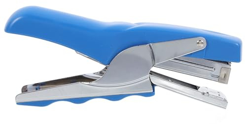 Zerodeko Multifunction Manual Stapler Blue Handheld Metal Paper Stapling Tool for Office Classroom Document Filing