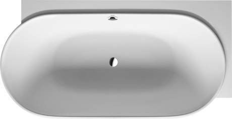 Duravit Oval-Badewanne Luv 185x95x46cm, Eck re, 2 RS, weiß