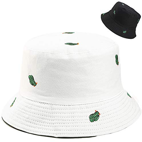 Malaxlx Damen Fischerhüte Sonnenhut Strandhut Fishermütze Sommerhut Draussenhut Faltbarer Reversibel