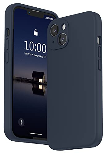 SURPHY für iPhone 13 Hülle Silikon mit Displayschutzfolie | Case mit Kameraschutz Stoßfeste Handyhülle 6,1 mit Erhöhter Randschutz