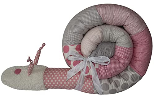 Bettschnecke TILDA rosa 100% Schurwollfüllung 2m Bettschlange Bettrolle Junia-Shop Made in Germany