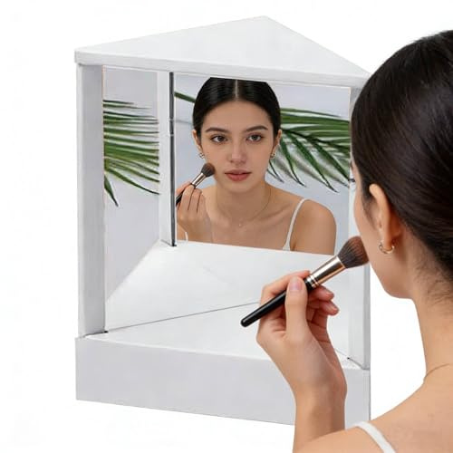 XLSBZ True Mirror Non Reversing,Nicht Umkehrender Spiegel Kosmetikspiegel Tischspiegel,Echter Spiegel Nicht Umkehrbar