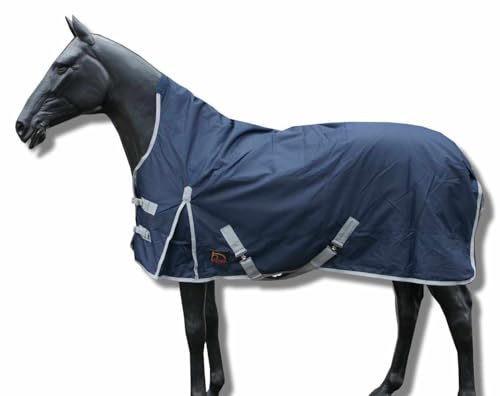 AMKA Outdoordecke Weidedecken Pferde High Neck 600 D 200 g Füllung dunkelblau