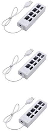 Gatuida 3pcs USB Hub Sockets Independent USB Divider for Home Office Desk Charging Hub