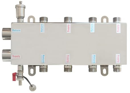 Hydraulische weiche heizung + heizkreisverteiler fußbodenheizung 4 fach heizkörper bodenheizung verteiler fussbodenheizung