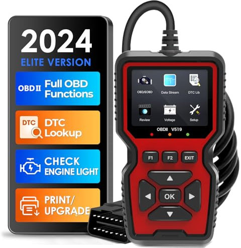 HyAdierTech OBD2 Auto Diagnosi, V519 Scanner OBD Diagnostica per Autoveicoli, Universale Motore Lettore di Codici di Guasto Strumento di Scansione Diagnostica, Compatibile con i Protocolli OBDII