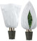 Cymax 2 Pack Plant Fleece Frost Protection Covers,100cm x 100cm Garden Frost Protection Zipper Drawstring Bags, Anti-Freeze Shrub Warm Cloth Blanket for Winter Cold Weather
