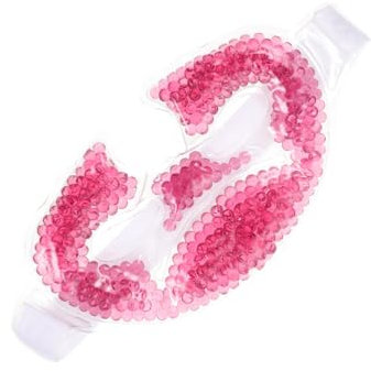 MUSISALY Gel-kühlmaske Für Gesicht Augenmaske Mit Eis Atmungsaktiv Und Hautfreundlich Elastische Bänder Für Komfortables Tragen