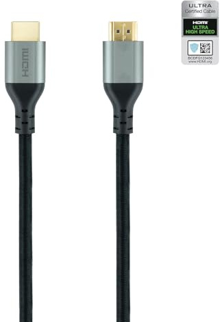 Blendend Cable HDMI 2.1 Ultra High Speed M-M 1.5m, 8K, 60Hz, compatible con ARC y eARC, ideal para conectar dispositivos de alta resolución.