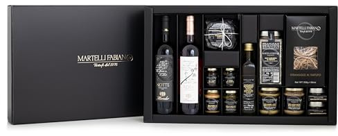 Confezione Regalo Tartufo TOKYO - Cesti Natalizi Pasquali a base di Tartufo - Prodotti Tipici Artigianali - Idea Pacco Gastronomico Natale Pasqua - Truffle Gift Idea - Martelli Fabiano Tartufi