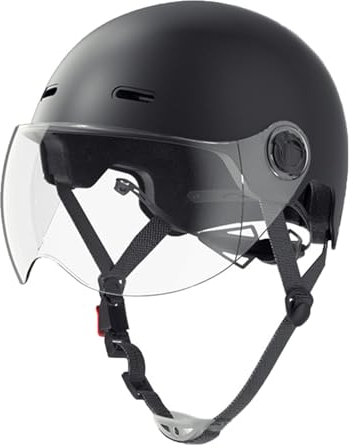 Aperto Caschi da Moto Portatile Jet Casco Scodella ECE Omologato retrò Motociclo Aperto Faccia Casco Donna Uomo Scooter Casco per Moto, Adult Cruiser Chopper Mezzo Casco