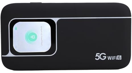 Bewinner Router WiFi Hotspot Mobile 5G, Router da Viaggio Portatile Fino a 2,77 Gbps, Collega 16 Dispositivi, Batteria da 7100 MAh, Robusto IP67, Schermo da 2,01