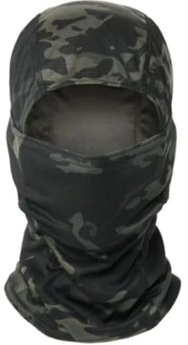 Kamouflage balaklava mask lätt andningsbar kamouflage huva snood airsoft militär arméhatt huvud helt ansikte halsskydd sheisty