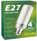 Fondiiz Ampoule E27 Blanc Froid 6000K, 16W 2200LM E27 LED Forte Luminosité Équivalent 200W Halogène, Ampoules LED Intérieur E27 Économie d'Énergie, Lampe E27 Maïs 220-240V, Non-dimmable, Lot de 4
