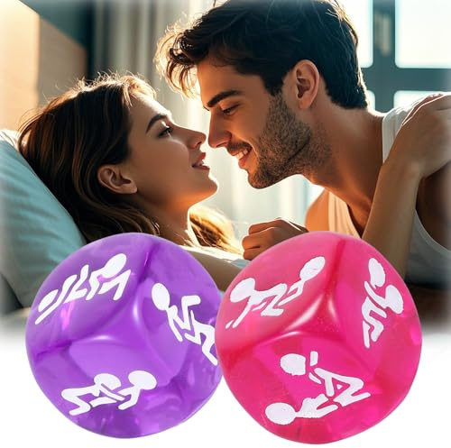 Set di 2 dadi per coppie – Posizioni sessuali per coppie, divertimento e creatività per esperienze intime, amiche