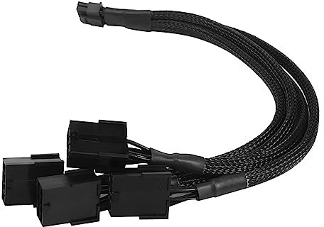 ohodhmnu 4x 8Pin Female To 12VHPWR PCIE 5.0 16Pin ATX3.0 Modular Cable For RTX40 Series Graphics Cards Connection Cord