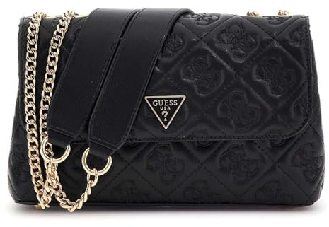 GUESS Adelasia Convertible Xbody Flap Bag Black