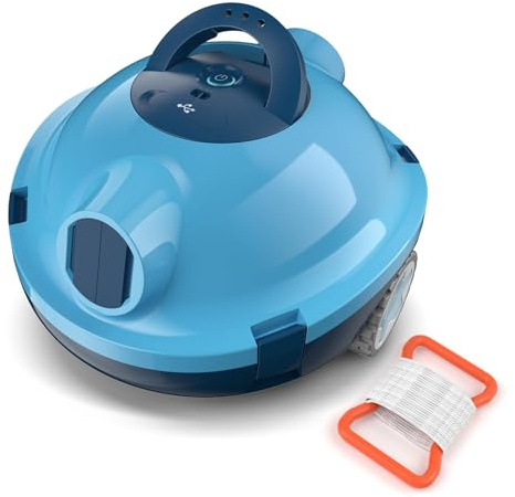 EVERCROSS BOT Y10 Poolroboter, Poolroboter Akku für die Bodenreinigung, 100 Min Batterielaufzeit, für Pools bis zu 120㎡, Automatische Poolsauger mit Selbsteinparkfunktion 180 μm Filter