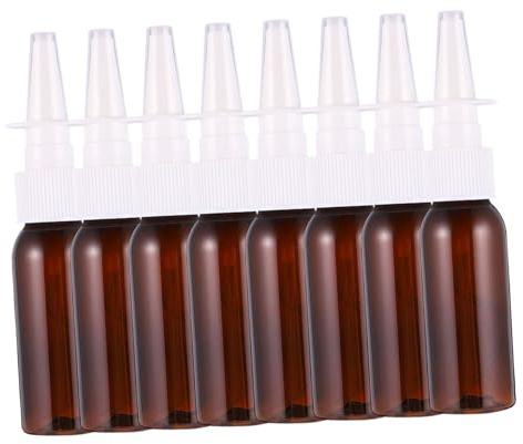Gatuida 8 pezzi Bottiglie Spray Nasale Pet Resistente con Nebulizzatore Diretto Bottigliette Compatte e Portatili per Personale e Viaggio