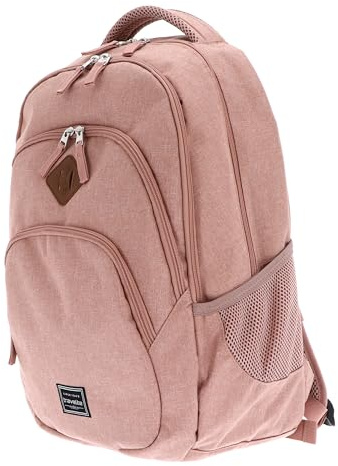 Travelite Handgepäck Rucksack, Laptop Rucksack 15,6 Zoll, BASICS, Daypack, Tagesrucksack mit vielen Fächern + Aufsteckfunktion, 45 cm, 22 Liter