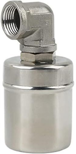 DEJIN Schwimmerventil Aus Edelstahl 304, 1/2 Zoll, 3/4 Zoll, 1 Zoll, Automatisches Schwimmendes Kugelventil, Wasserstandsregelventil, Seitlicher Wassereintritt(1 inch)