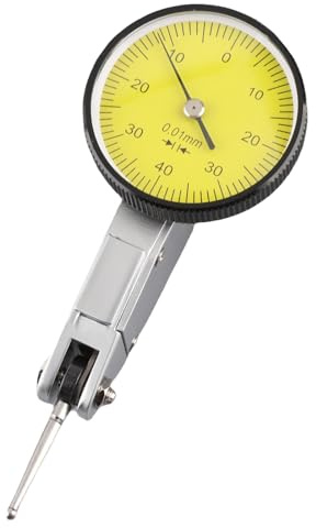 HUSHUI 0-0,8 Mm Magnetiska Laxstjärtskenor Dial Test Indicator Mätare - Högprecisionsmätverktyg för Verkstadsanvändning - Justerbara Sonder