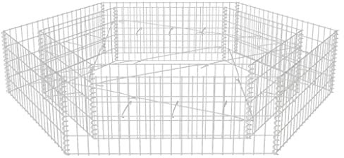vidaXL Gabione Pflanzenkorb 200x173x40cm Steinkorb Blumenkasten Pflanzkasten