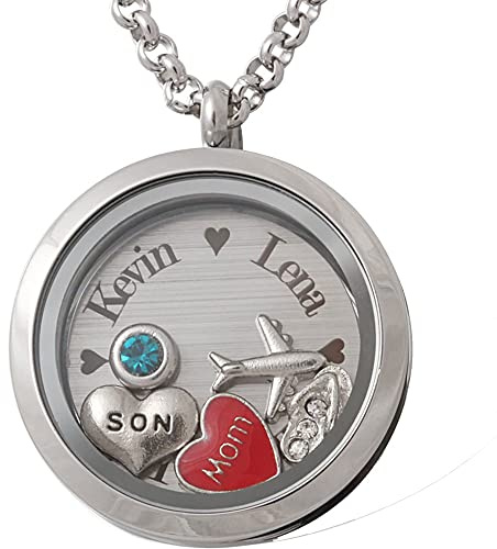 Juwelier Schönschmied Charm-Medaillon - inkl. Gravur - Edelstahl CM1 - mit AMAZON KONFIGURATOR direkt online gestalten !