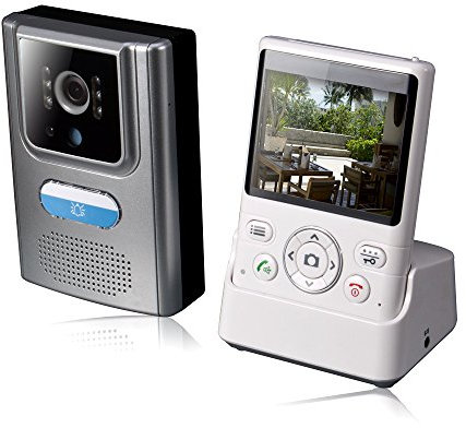 2.4G Wireless Video Doorbell, iCreation DIY Door Phone Intercom with Wide Angle Camera, Night Version, PIR Sensor, 200M Long Distance Without Worrying WiFi, Smoothly Video and HD Sound. (Silver)