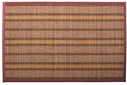 Spirella baño Osaka Alfombrilla de baño bambú 50 x 80 marrón