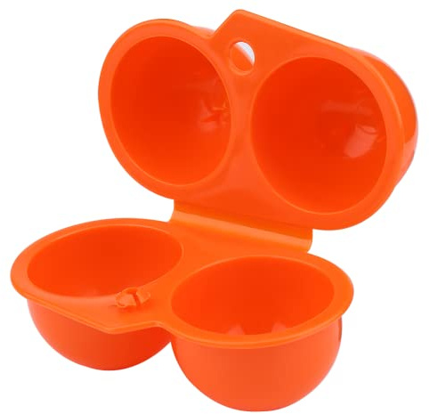 2 St¨¹cke Tragbarer Eierhalter Eierkarton Eierclip f¨¹r K¨¹che Outdoor Camping Picknick (Orange)