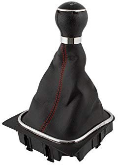 myshopx KSR37 Schaltknauf mit Schaltmanschette und Rahmen 6 Gang