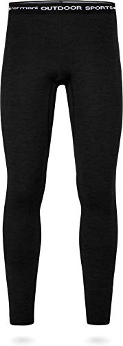 normani Winter Merinounterwäsche Leggins für Herren 350g Grammatur - EXTREM WARM - Winterunterhose Thermounterwäsche aus Merinowolle und Lyocell