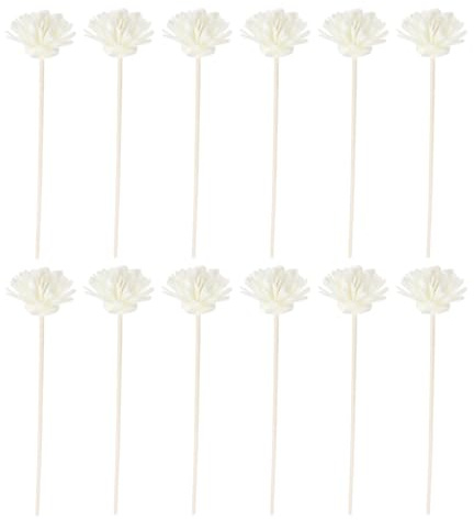 Angoily 12 Aroma-Sticks in Blumenform Diffusor Stäbchen Mit Blüten Für Ätherische Öle Und Flüssige Düfte Simulierte Chrysantheme Für Raumduft Zuhause Büro Und DIY-Dekoration