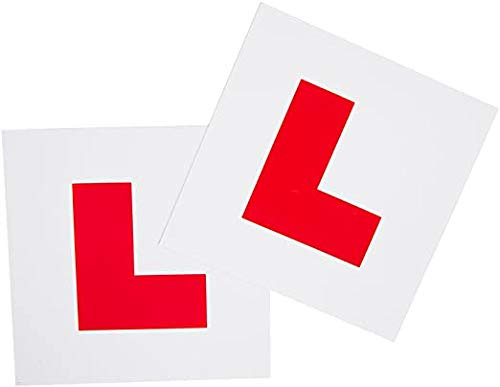 PCSL 2 x L PLATE Learner Driver Self Adhesive Vinyl Stickers Department of Transport Legal Size Stick on Stickers 178mm