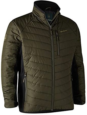 Deerhunter Moor Padded Jacket with softshell Adventure Green XXXXX-Large Green - Hunting jacket insulated weatherproof for Men