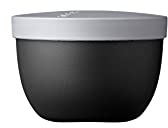 Mepal - Snackpot Ellipse - Praktischer Behälter zur Aufbewahrung & für Transport von Lebensmittel - Tiefkühltauglich - Spülmachinenfest - 350 ml - Old Nordic Black