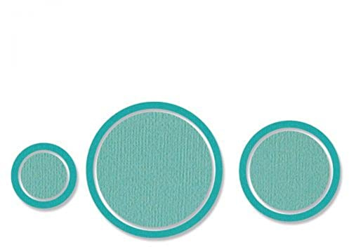 Sizzix Framelits Stanzschablonen-Set, 6er-Pack Kreisrahmen, 665660