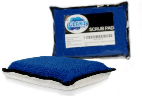 GlanzCar Interior Scrub Pad – Pad per la pulizia della pelle tappezzeria e plastica – Spazzola in tessuto, spazzola in pelle, panno in microfibra Ninja Detailing Cleaner per interni APC