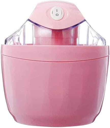 Samnuerly Mini Small Ice Cream Maker Machine 12W Home Gelato Sorbet Frozen Yoghurt Machine Kids DIY Homemade Ice Cream Dessert Maker Pink Home