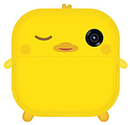 Gathukila 2.4 Inch LCD Print Camera Video Photo Digital Camera Battery Powered Instant Print Camera with Print Paper Yellow