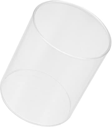 UPKOCH Glass Salad Bowl and Fruit Storage Container, Cylindrical 12cm Diameter x 18cm Height Hollow Tube Design for Food Serving and Kitchen Use