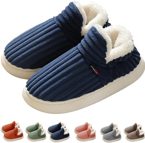 Générique Chaussons chauds et douillets en forme de nuage pour homme et femme (Navy, 42/43)