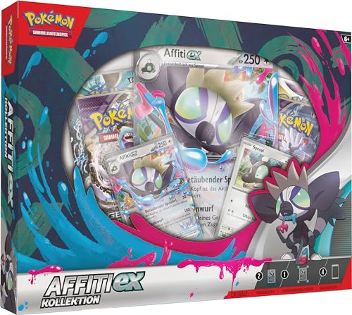 Pokémon-Sammelkartenspiel: Kollektion Affiti-ex (2 holografische Promokarten, 1 überdimensionale Karte & 4 Boosterpacks)