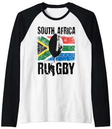 Südafrika Rugby Trikot Rugby South Africa Rugby Raglan