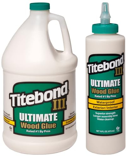 Titebond Ultimate II trälim för inomhus- och utomhusbruk vattentätt 3,8 l Titebond Ultimate III Wood Glue 473 ml
