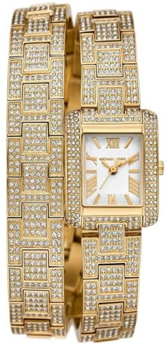 Michael Kors Damen Analog Quarz Uhr mit Edelstahl Armband MK4835
